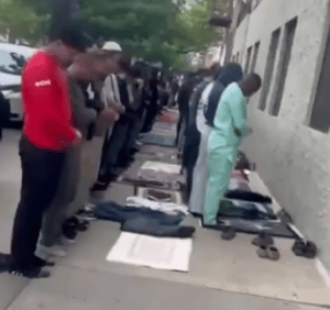 Muslims Hold Mass Prayer Outside Brooklyn Jewish Girls’ School