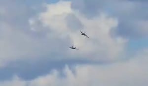 Shocking footage of the Plane collision 