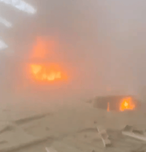 Kuwait Airport after Iranian attack