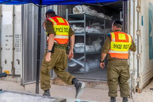 Bodies of those killed on October 7th
