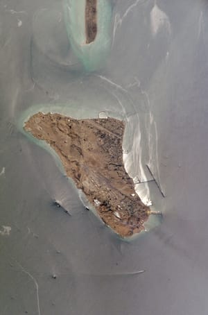Satellite image of Kharg Island