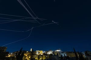 Iranian missiles over Israel