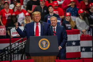Trump with Lindsey Graham, 2020