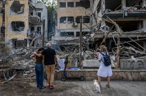 Damage from Iran's missiles