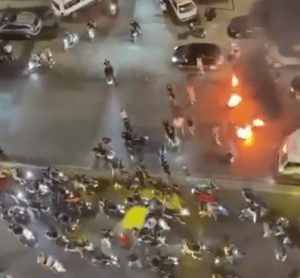 Hezbollah supporters protest against israel-Lebanon deal