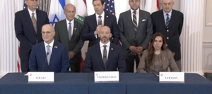 Signing the Israel-Lebanon Framework