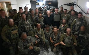 Prime Minister Benjamin Netanyahu in South Lebanon