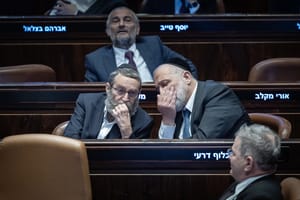 Deri and Gafni at the Knesset
