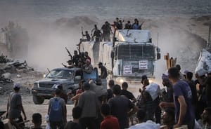 Hamas terrorists in Gaza