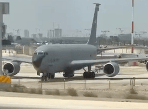 US refueling plane at Ben Gurion