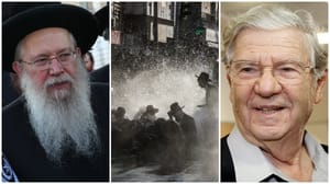 Slonimer Rebbe, Haredim protesting the draft, Aharon Barak