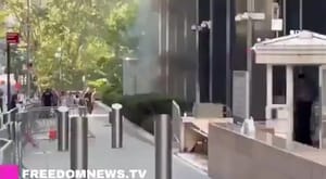 Explosion in lower Manhattan