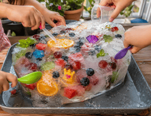 The fun ice activity for children