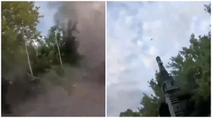 Shooting down a drone
