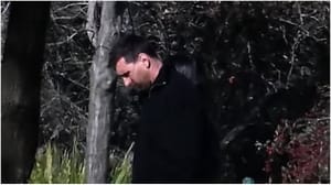 Messi at his father's funeral