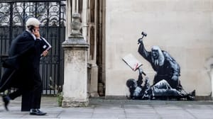 Artwork outside Banksy's