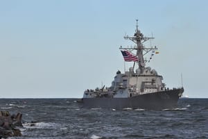 US warship