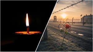 Memorial candle, Buchenwald