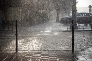 Rainy weather in Israel