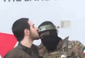 Omer Shem Tov kisses his captor