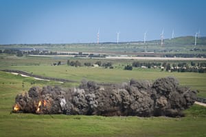 Explosion in the Golan. Archive.