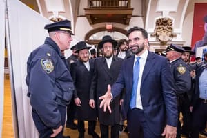 Mamadani with Satmar activists