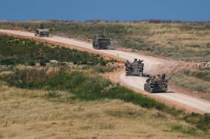 IDF forces operating in Lebanon