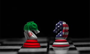 Iran vs USA (chesse pieces)