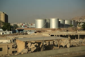 Industrial zone in Aqaba. Illustration