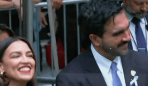 AOC and Mamdani at 9/11 memorial