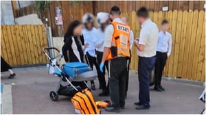 The scene in Bnei Brak