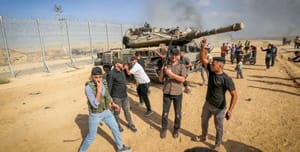 Hamas terrorists during the October 7th massacre