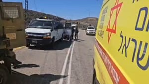Scene of the terror attack near Neveh Tzuf