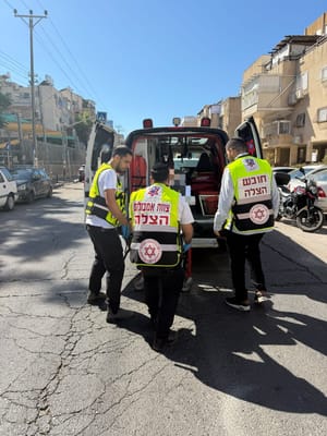 The scene in Bnei Brak