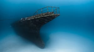 The ship before it was sunk