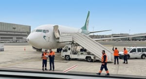 The seized Iranian aircraft