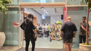 Scene of the fire at the Bnei Brak nursing home