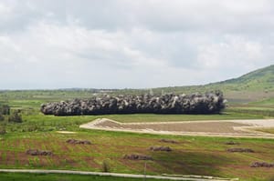 Landmine detonation
