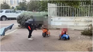 Some of the toddlers who left the daycare
