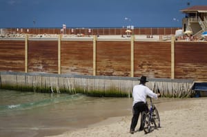 The separate beach in Tel Aviv