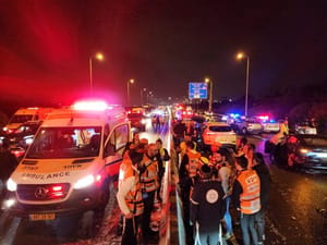Accident on Route 1 (United Hatzalah)