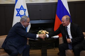 Putin and Netanyahu. Archive