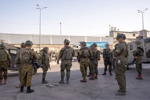 IDF forces in the area of the attack
