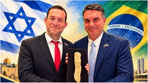 Bolsonaro and Dagan on campaign poster