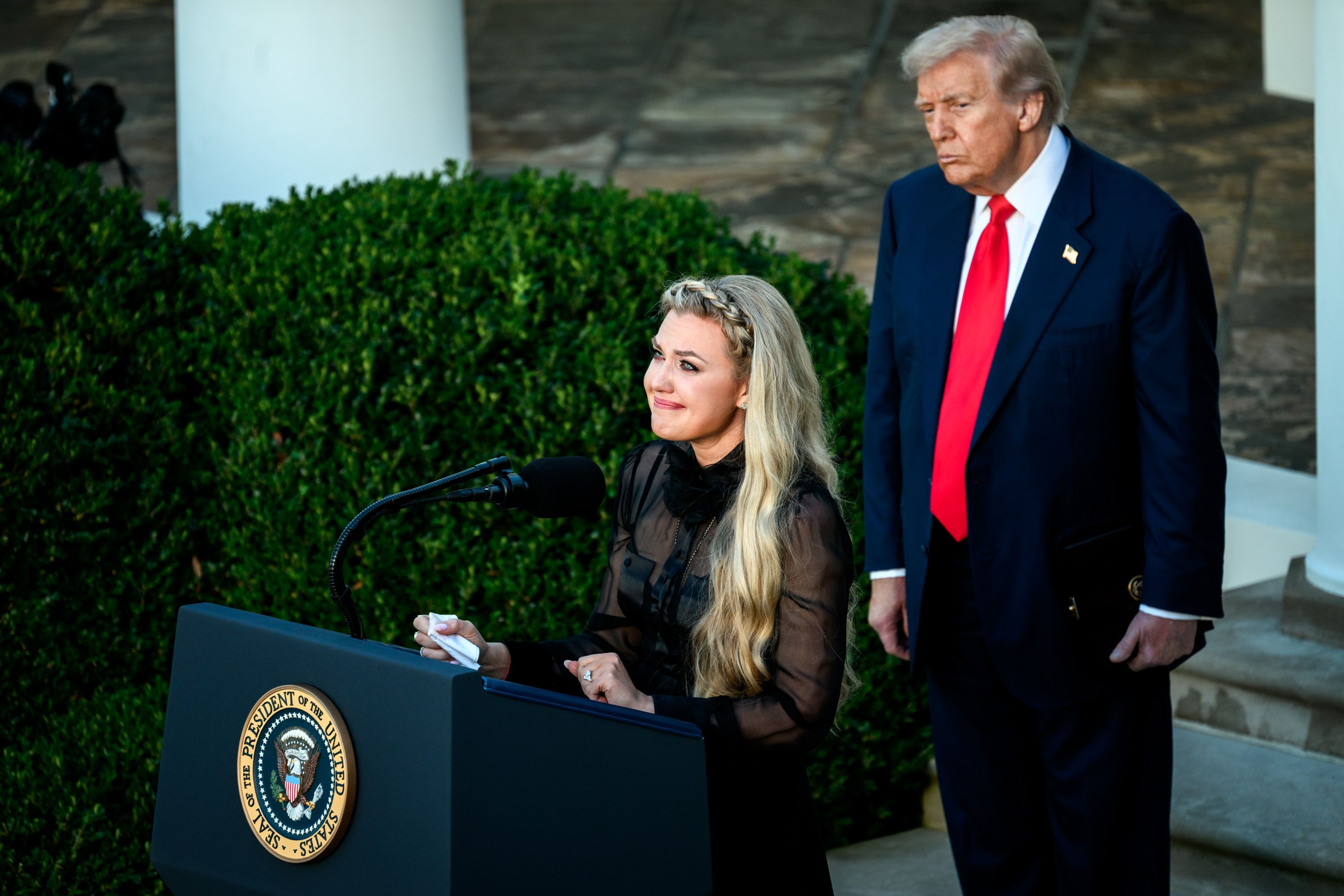 Donald Trump and Erika Kirk