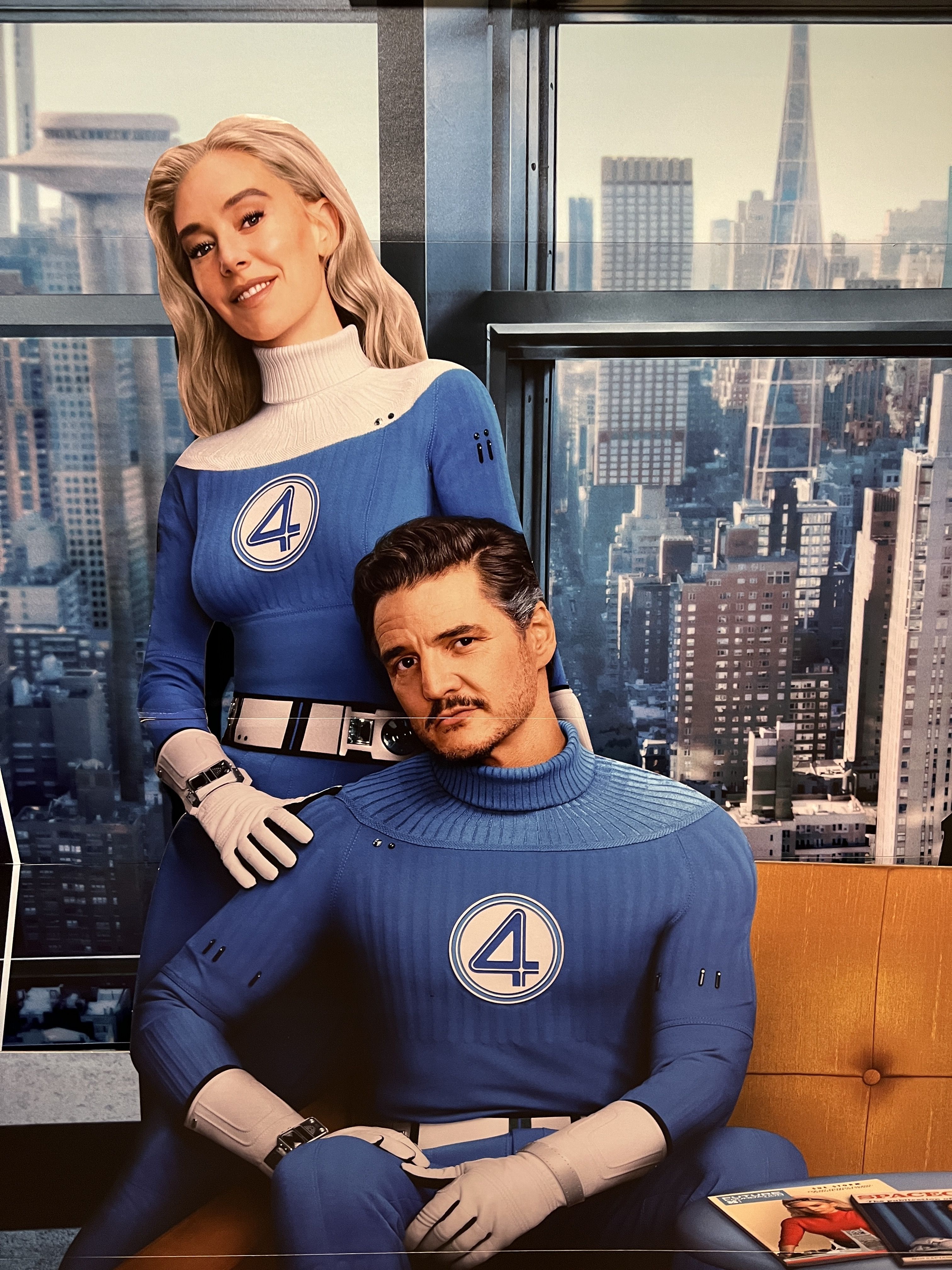 Reed Richards (Pedro Pascal) and Sue Storm (Vanessa Kirby)