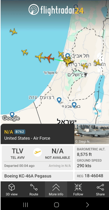 Refueling planes take off from Ben Gurion as Iran launches fresh assault on Israel