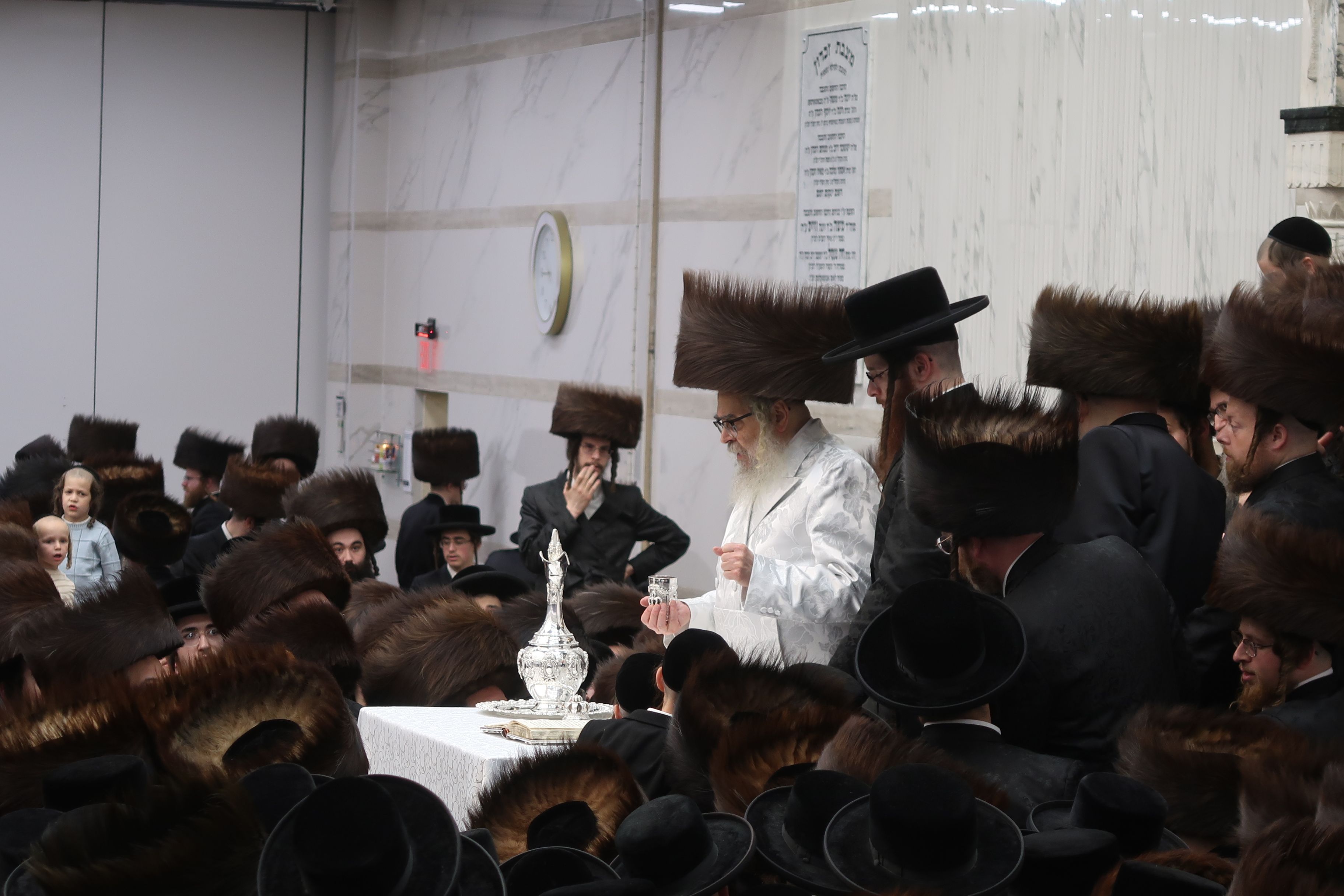 Motzaei Rosh Hashanah at the Satmar court