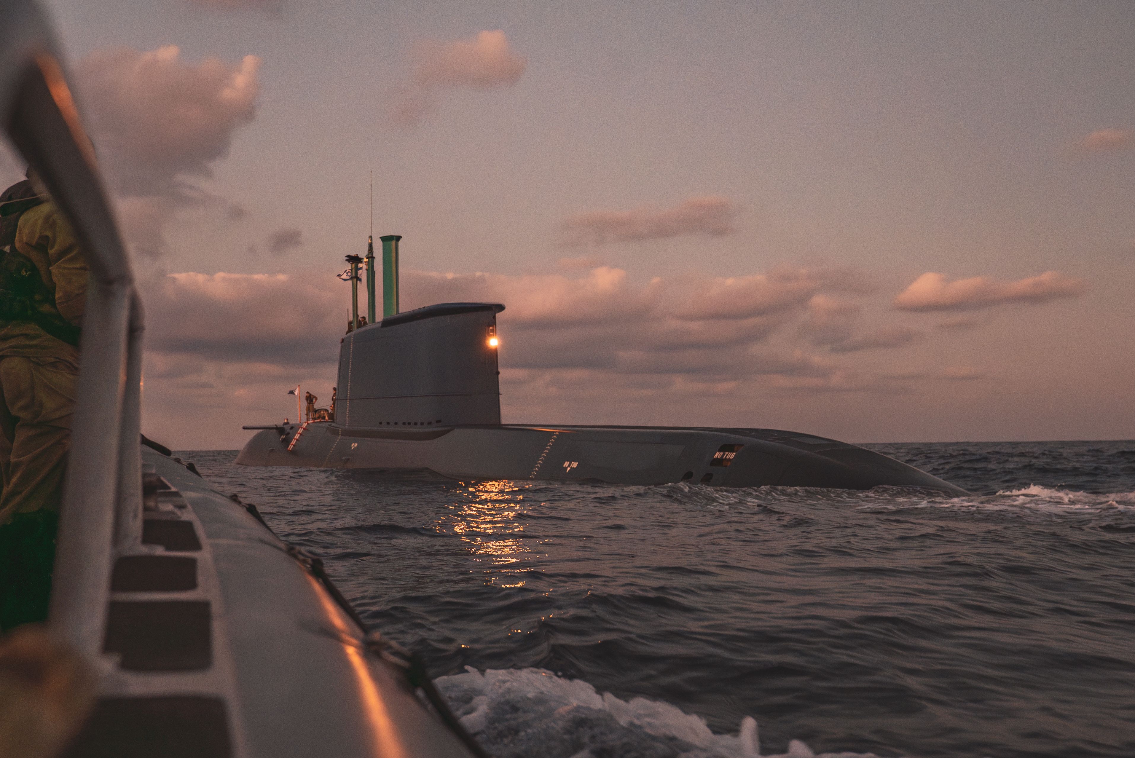 INS Drakon at sea