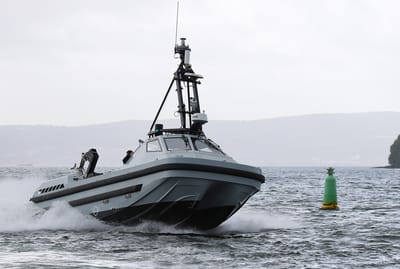 Uncrewed boat (Illustration)